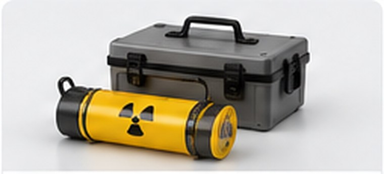 Portable detection equipment and sealed source container